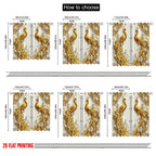 Golden Peacock Curtains