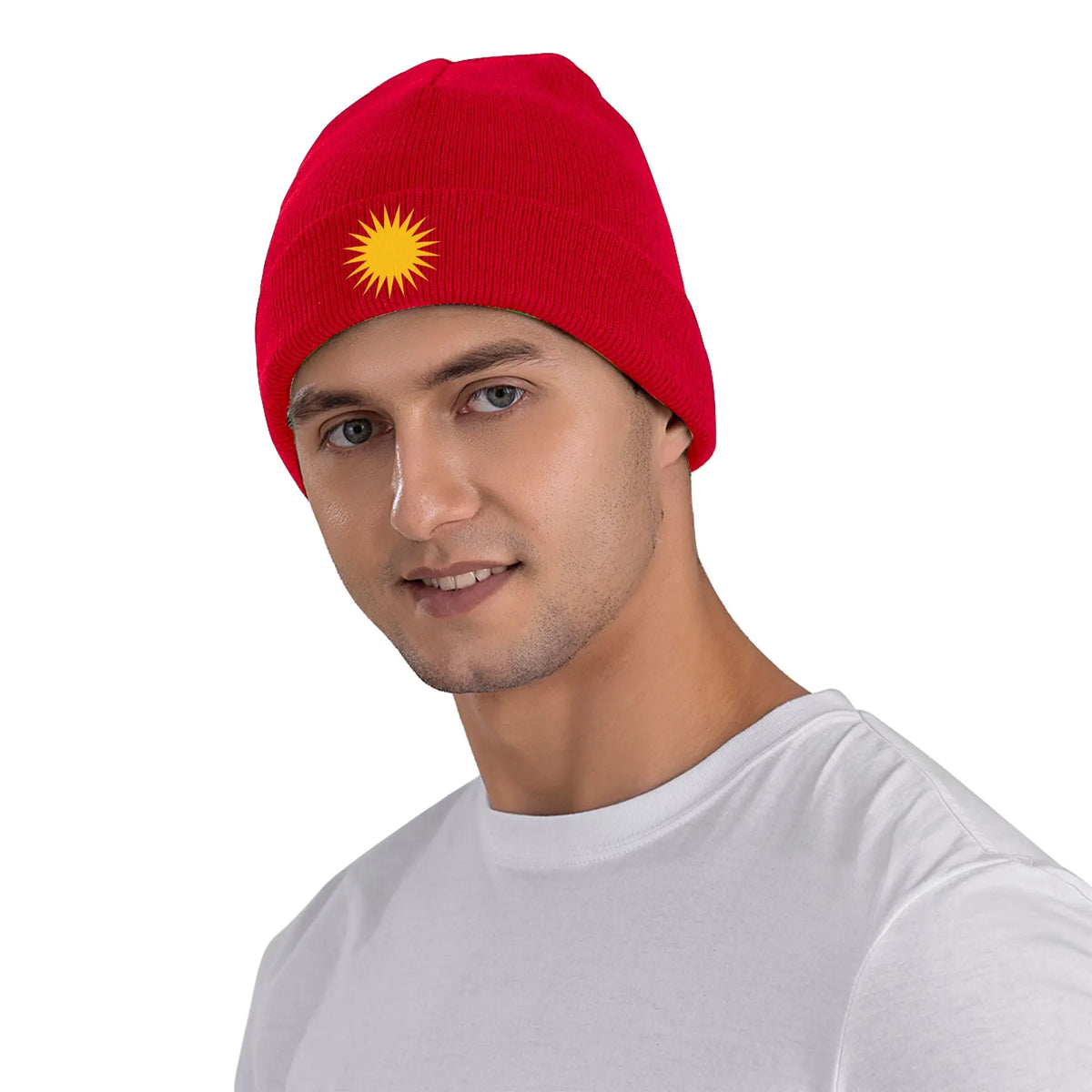 Sun Flag Knitted Caps