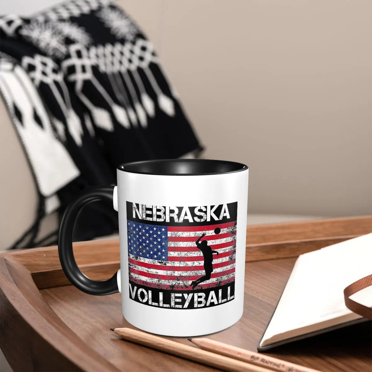 Nebraska Volleyball Team Mug Ceramic