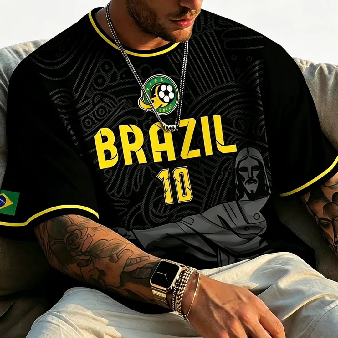 Brazil Jesus Soccer Jersey Unisex Top