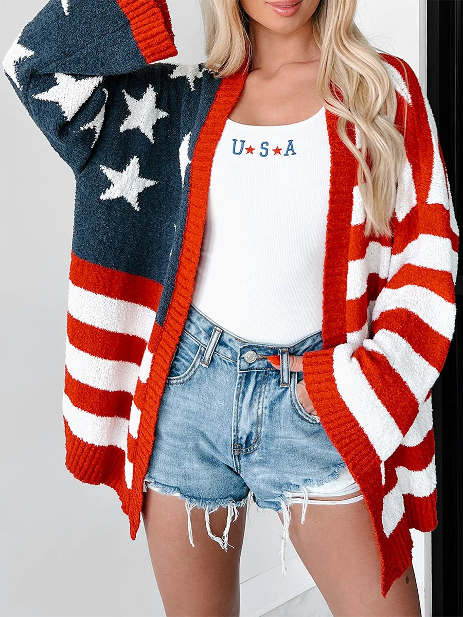 Women's USA Flag Sweaters