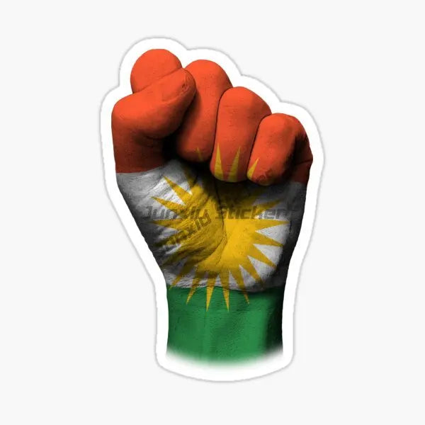 Kurdistan Map National Flag and Emblem Sticker