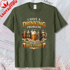Drinking Problem Beer T-Shirt German Beer Lover Oktoberfest