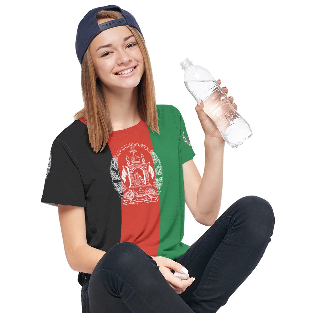 Afghan Flag Graphic T Shirts