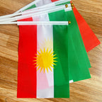 Kurdistan Waving Hand Flag