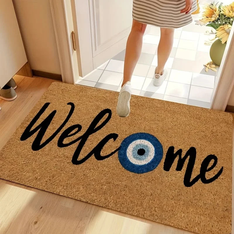 Good Vibes Floor Mat Blue Eye