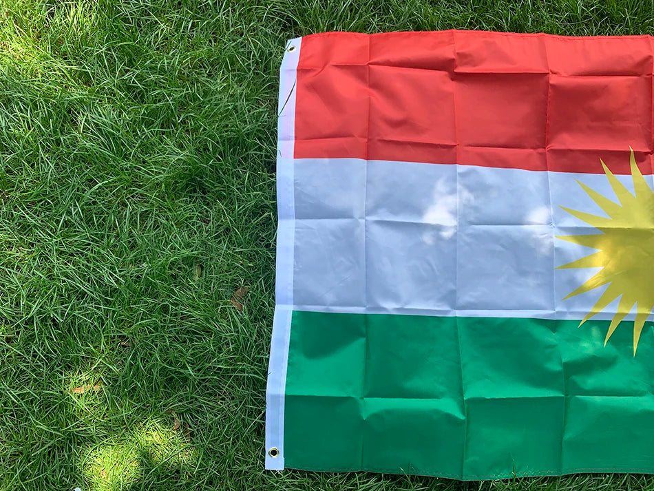 Kurdish Flag Hanging Banner