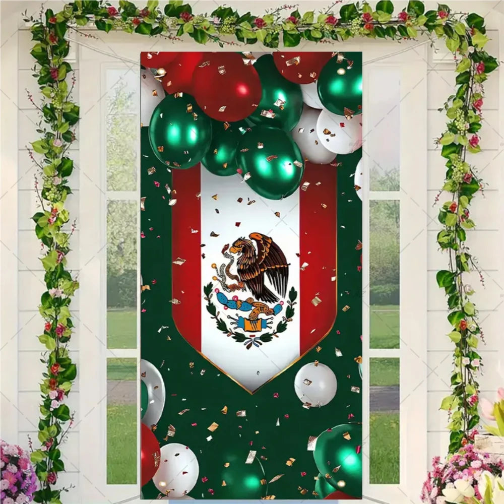 Festival Mexican Lndependence Day Door Banner