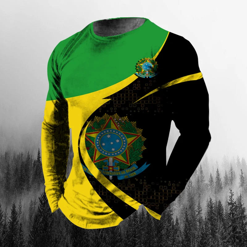 Brazil Flag 3D Print Tee