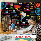 2D Flat Hispanic Heritage Month Backdrop Flag