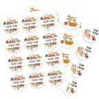 Happy New Year Celebration Sticker Flower