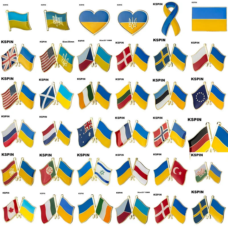 Ukraine Flag Laple Pin Badge
