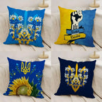 Ukraine Flag Aesthetic Cushion Cover Pillow