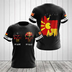 Men's German flag pattern short-sleeved shirt