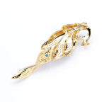 3D Peacock Brooch