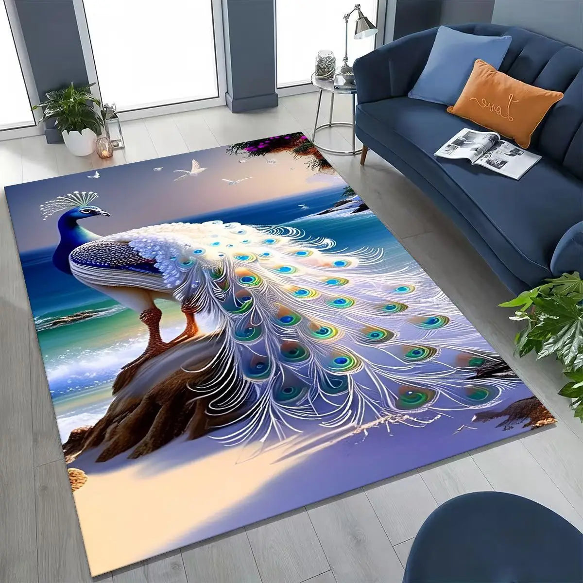 Peacock Rug Decor