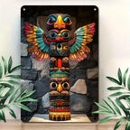 Native Themed Aluminum Ornament