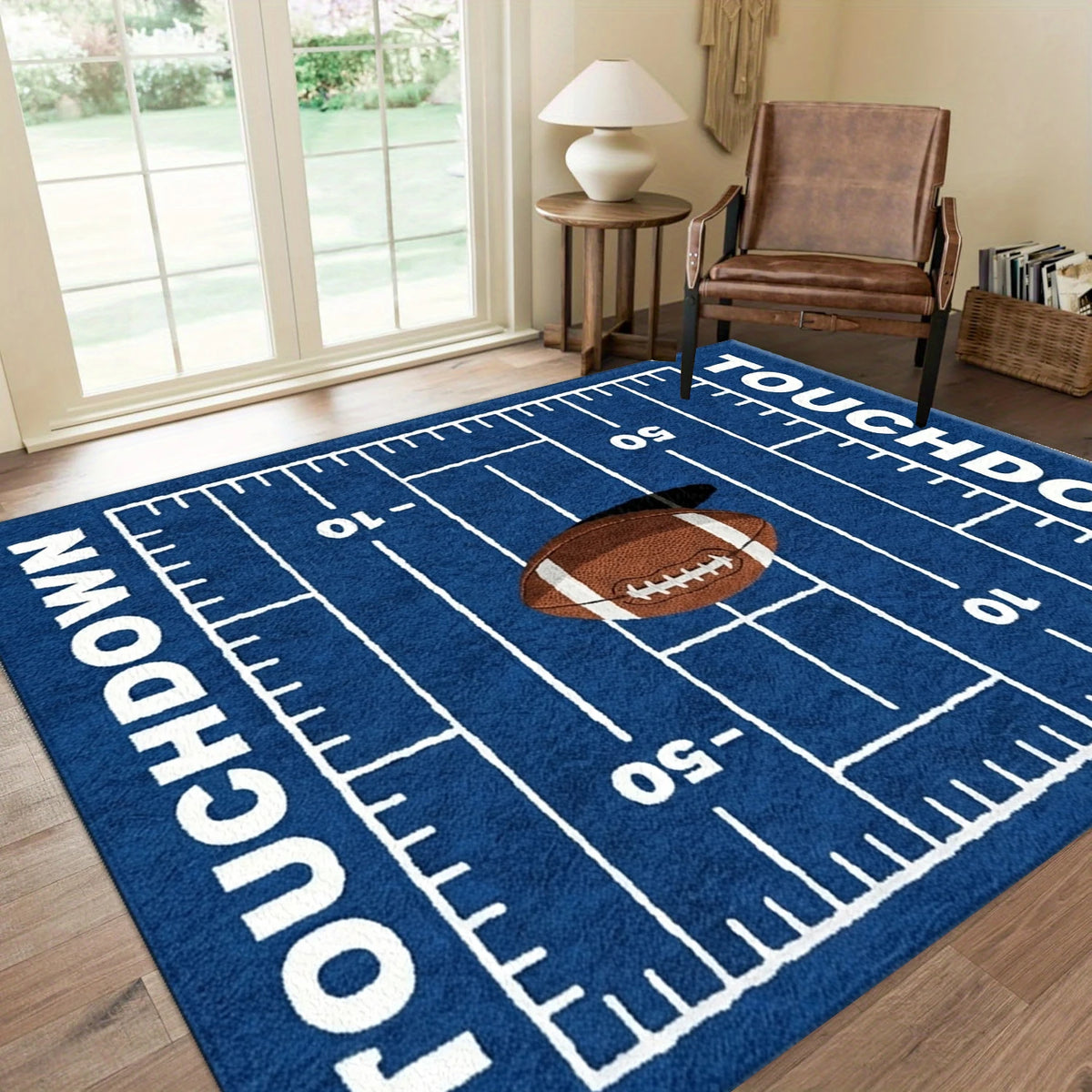 American Football Field Area Rug