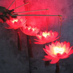 1PCS Musical Blossom Lotus Flower Light Lamp Festival Lantern Party