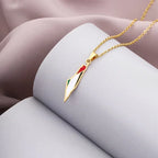 Stainless Steel Map of Syria Pendant Necklace