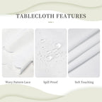 Jewish Happy Hanukkah Menorah rectangle Tablecloth