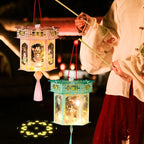 Mid-Autumn Festival Lantern Antique Jade Rabbit Portable Lantern New Decor
