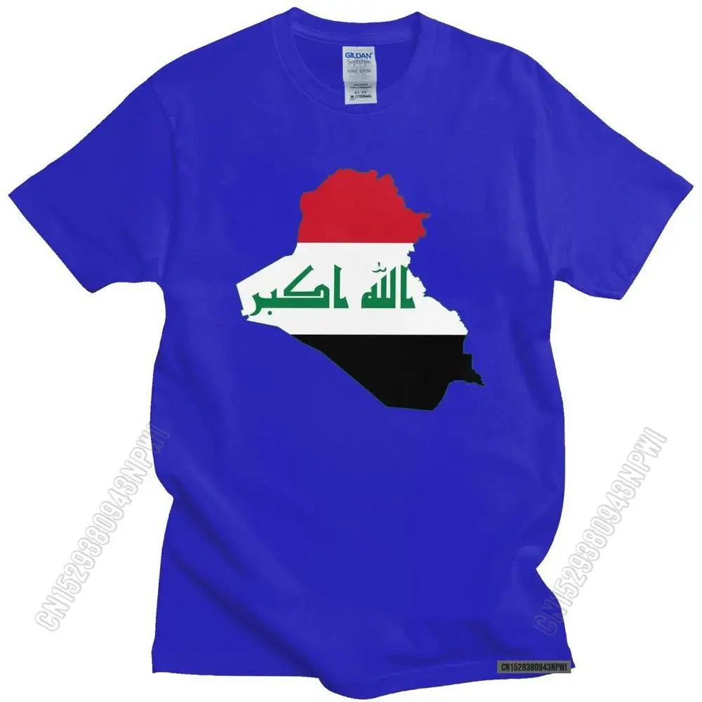 Iraq Flag Map T Shirt