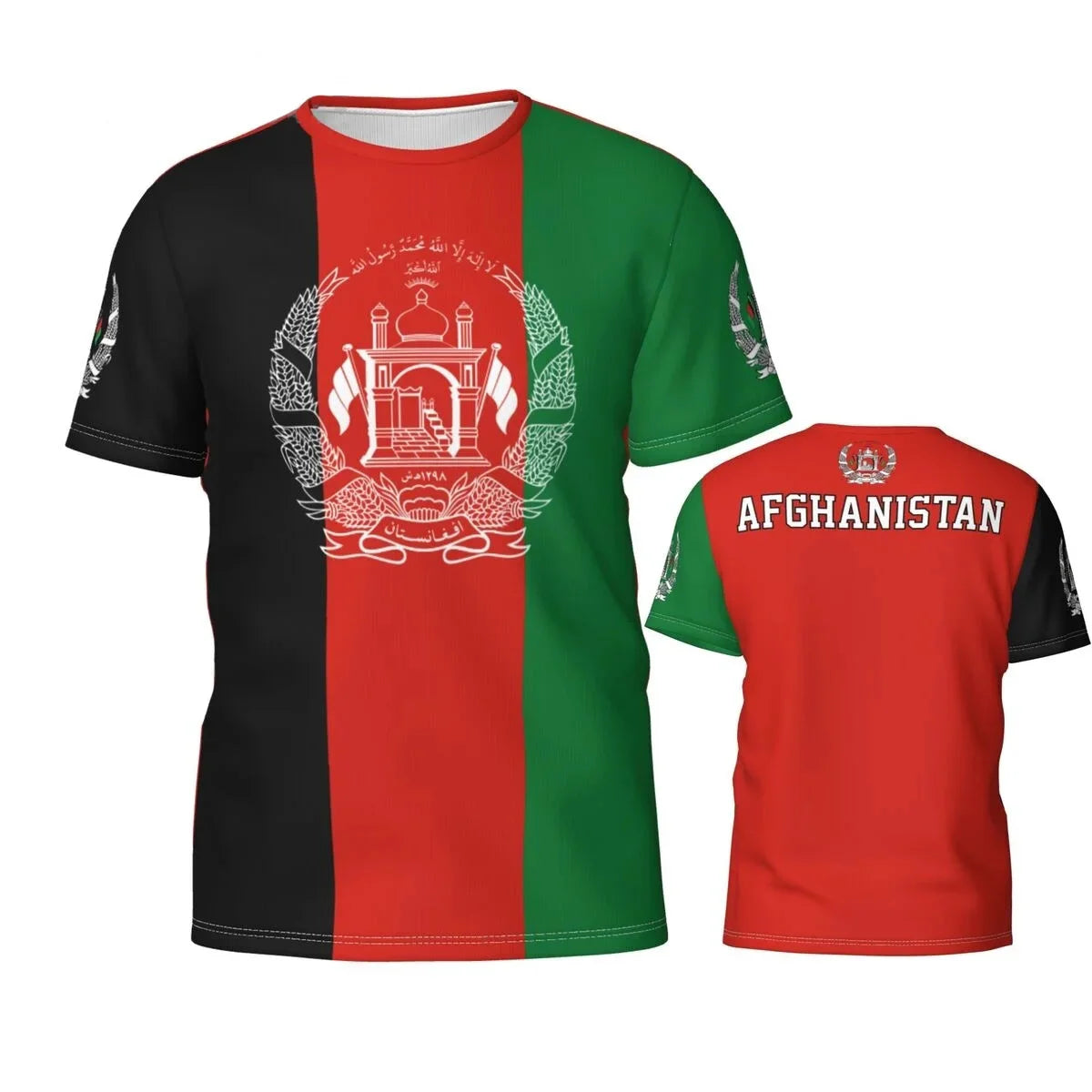 Afghan Flag Graphic T Shirts