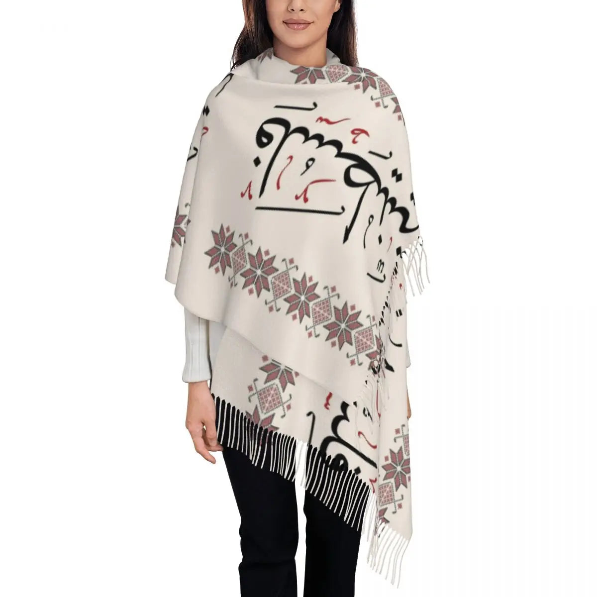 Arabic Folk Shawl Wrap - Palestine