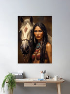 Muskogee Creek Native American Woman Canvas