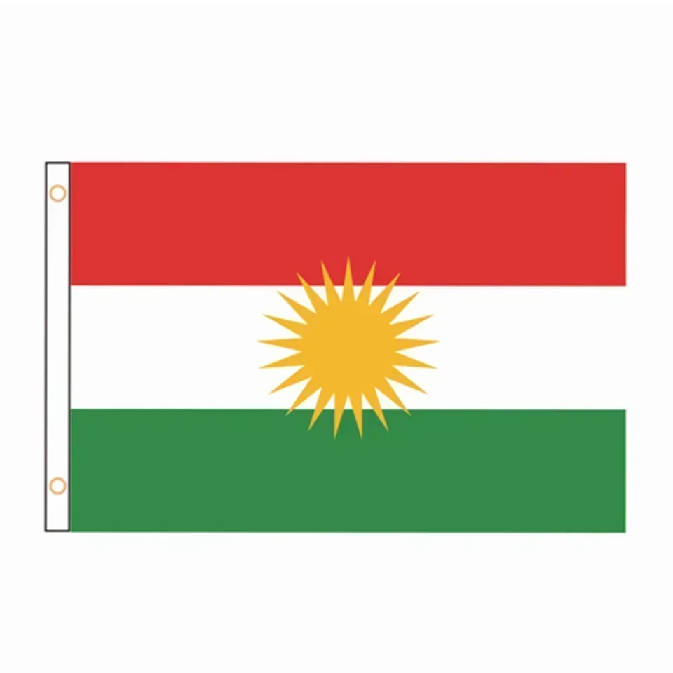 Kurdistan Flag 2x3ft 3x5ft Polyester Hanging Banner