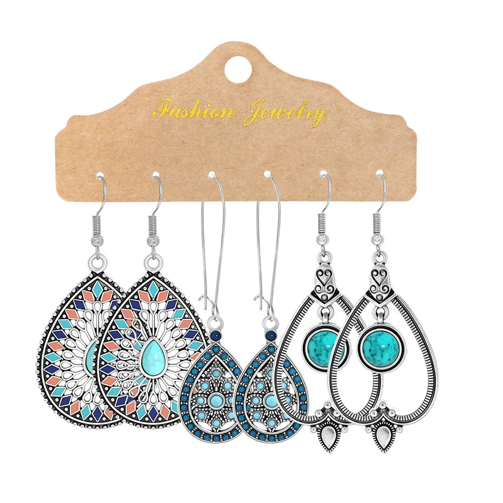 Vintage Ethnic Dangle Hanging Drop Earrings