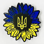 Blue and Yellow Sunflower Ukraine enamel pin