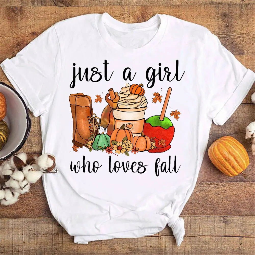 Just A Girl Who Loves Fall Shirt
