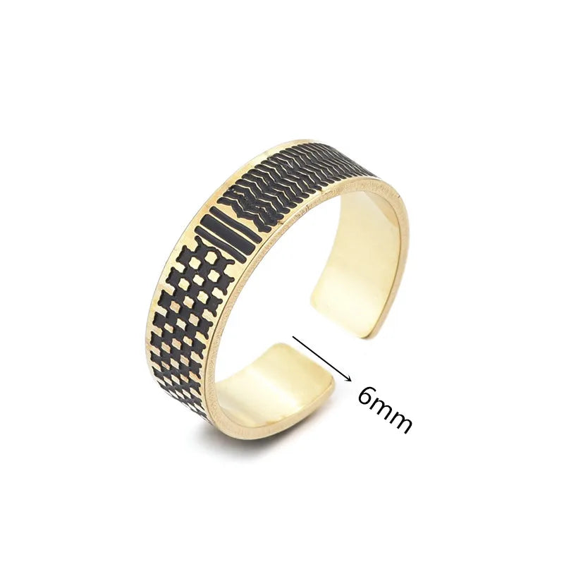 Stainless Steel Arabic Ring Jewelry