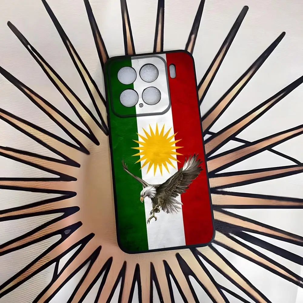 حافظة هاتف بعلم كردستان لهواتف شاومي 14 13 12 11T لايت ألترا ريدمي نوت13 12 برو 5g بوكو F4 F5 X5 برو 5g غطاء