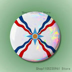 Assyrian Colossal Lamassu Flag Custom Badges