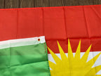 xvggdg 90*150 سم علم كردستان علم كردي معلق من البوليستر وعلم كردستان واللافتات