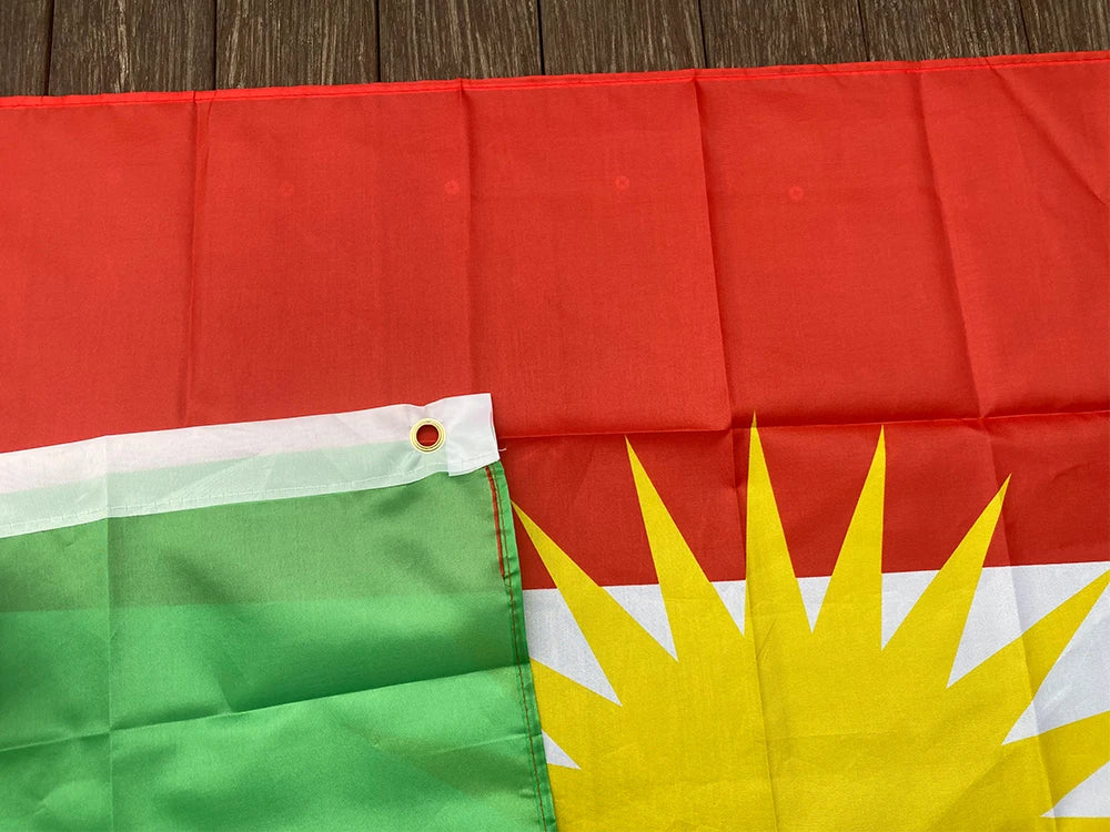 xvggdg 90*150 سم علم كردستان علم كردي معلق من البوليستر وعلم كردستان واللافتات