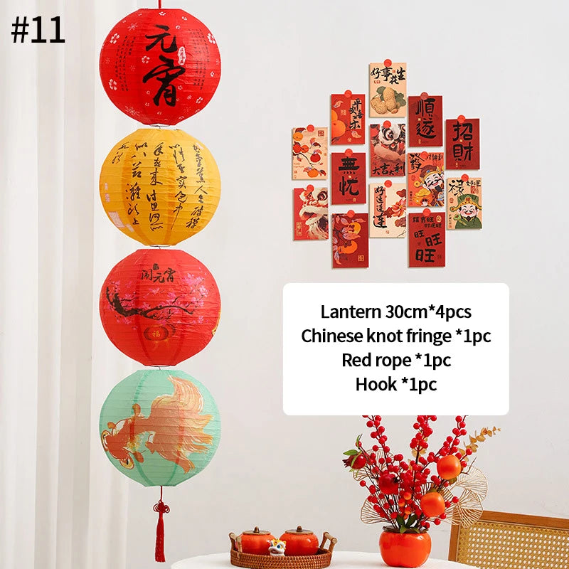 Paper Lantern Hanging Decorations Mid- Autumn Festival