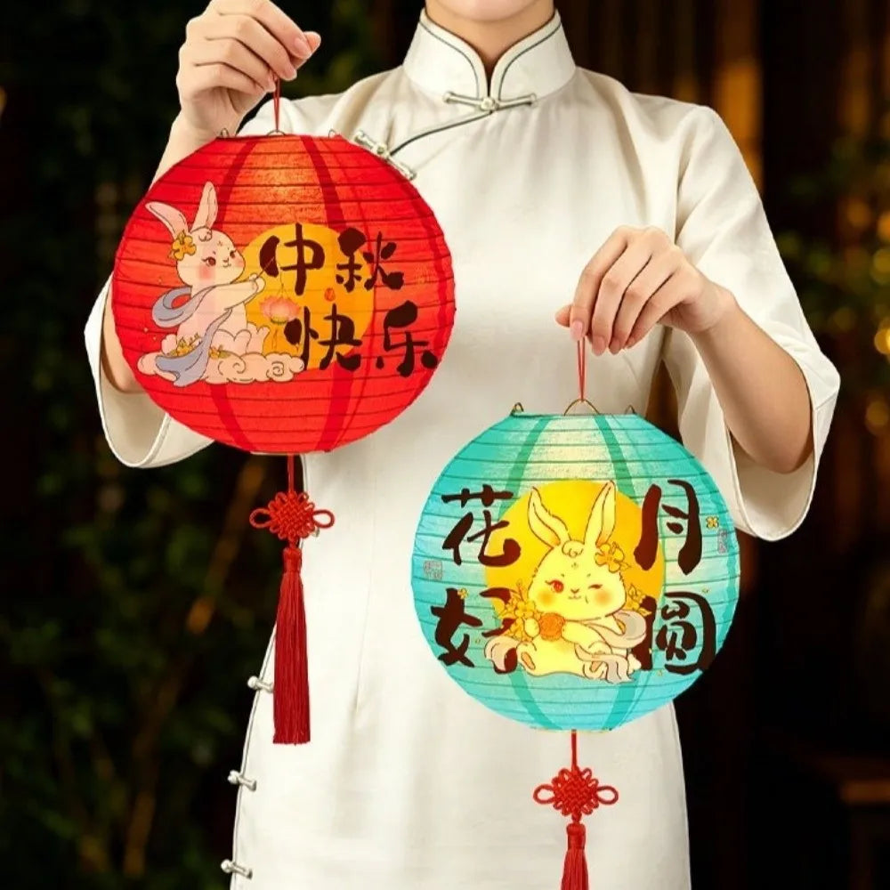 Folding Mid-Autumn Paper Lanterns Luminous Decor
