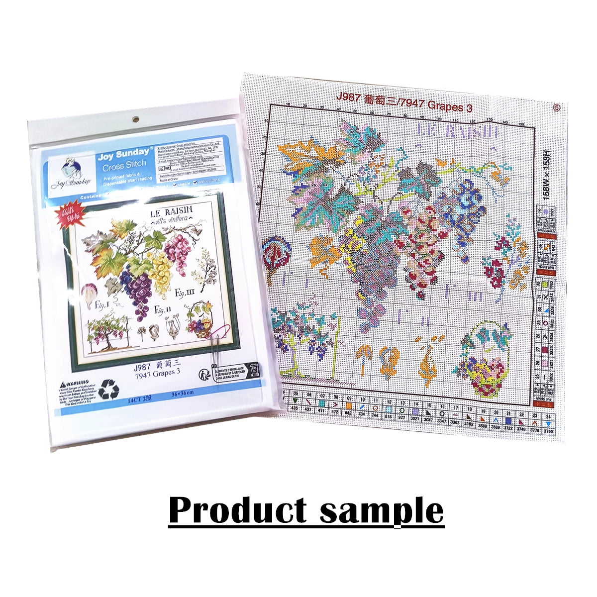 Beautiful peacock cross stitch kit
