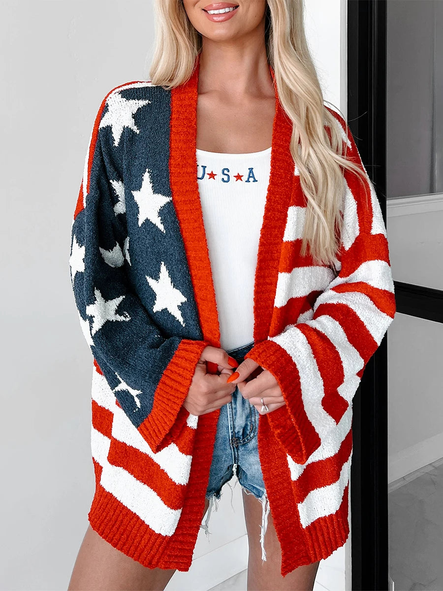 Women's USA Flag Sweaters