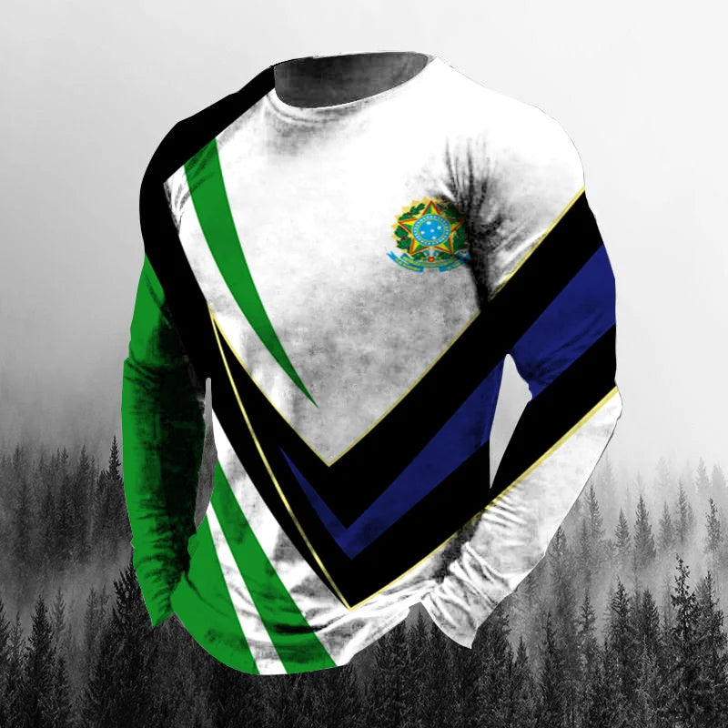 Brazil Flag 3D Print Tee