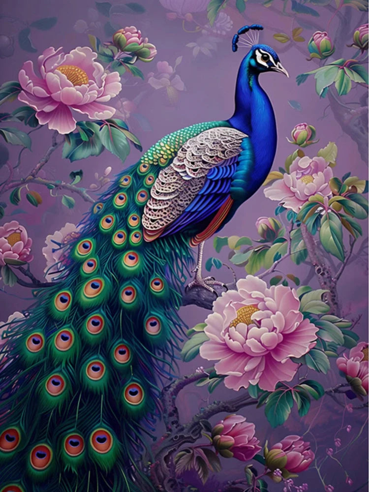 Peacock Diamond Art Kit
