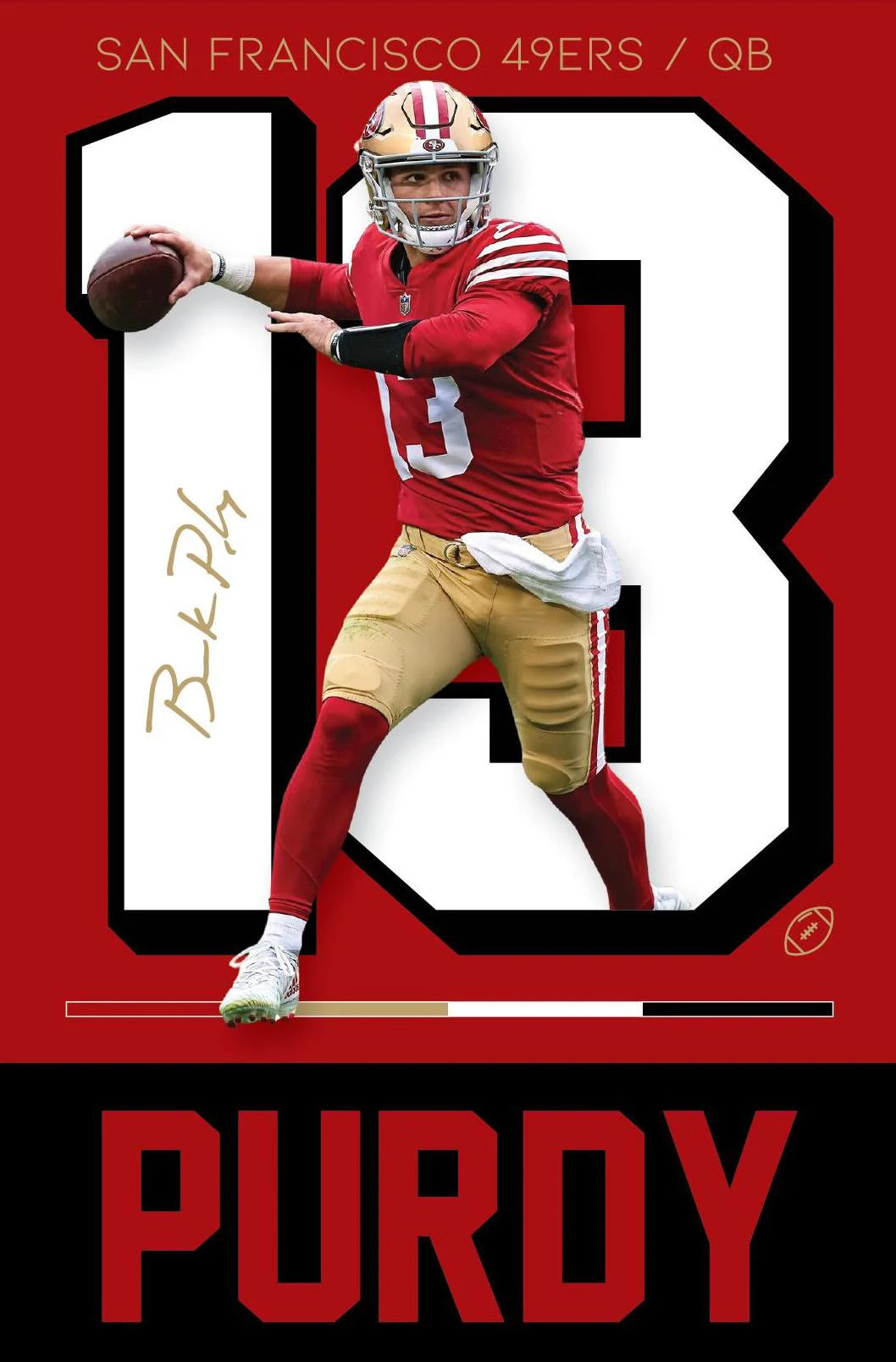 Famous Sports American Football Poster  NFL stars