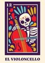 Mexican Skeleton Wall Art Canvas Painting Day of The Dead