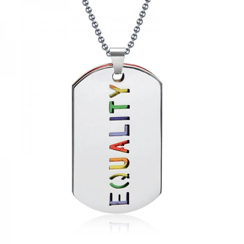 Stainless Steel LGBT Gay Lesbian Love Pride Necklaces