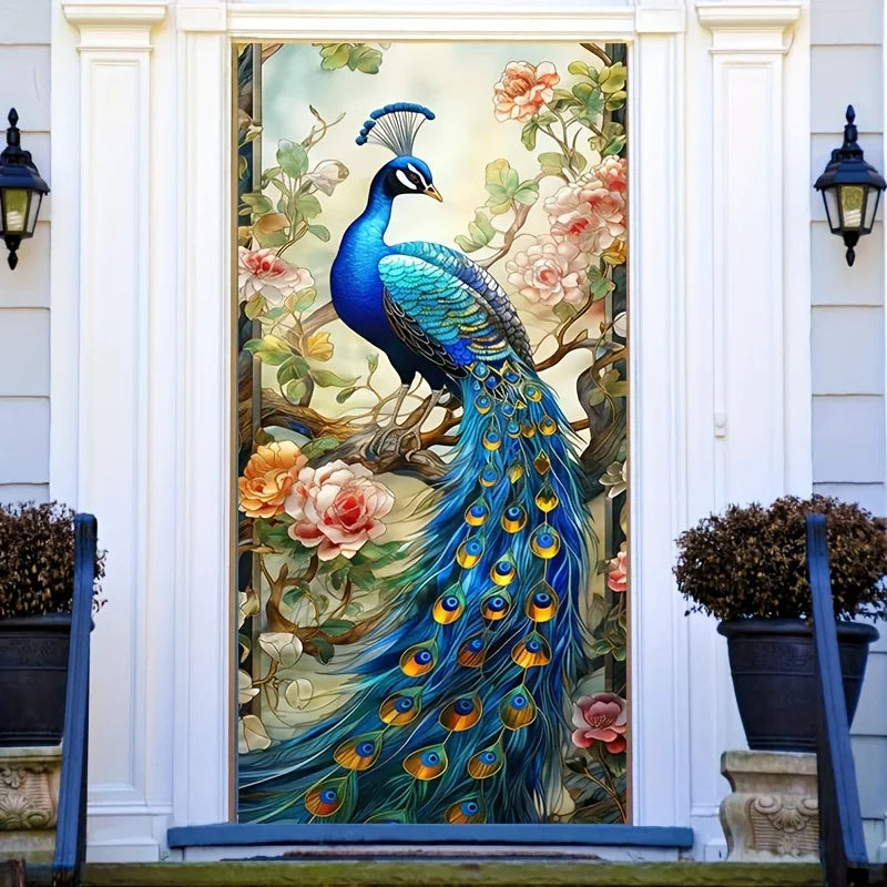 Peacock door cover signs Background0