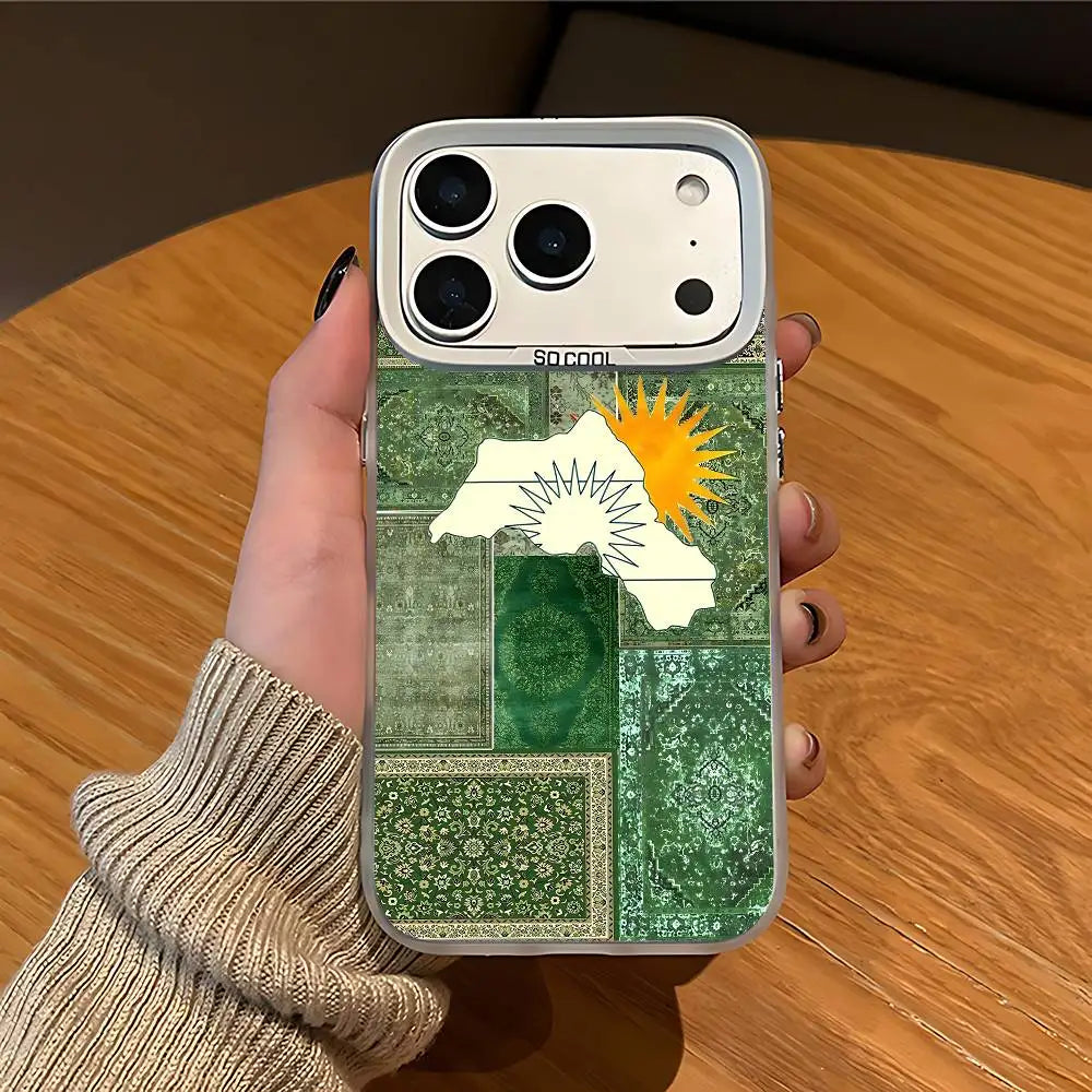 Kurdistan Map Design Printed Cover For iPhones